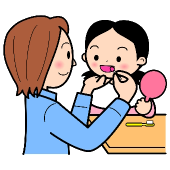 00037270親子で歯の染め出し